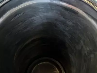 Industrial hot pressure washer boiler jacket cleaned and drained after burst coil replacement in Atherstone.